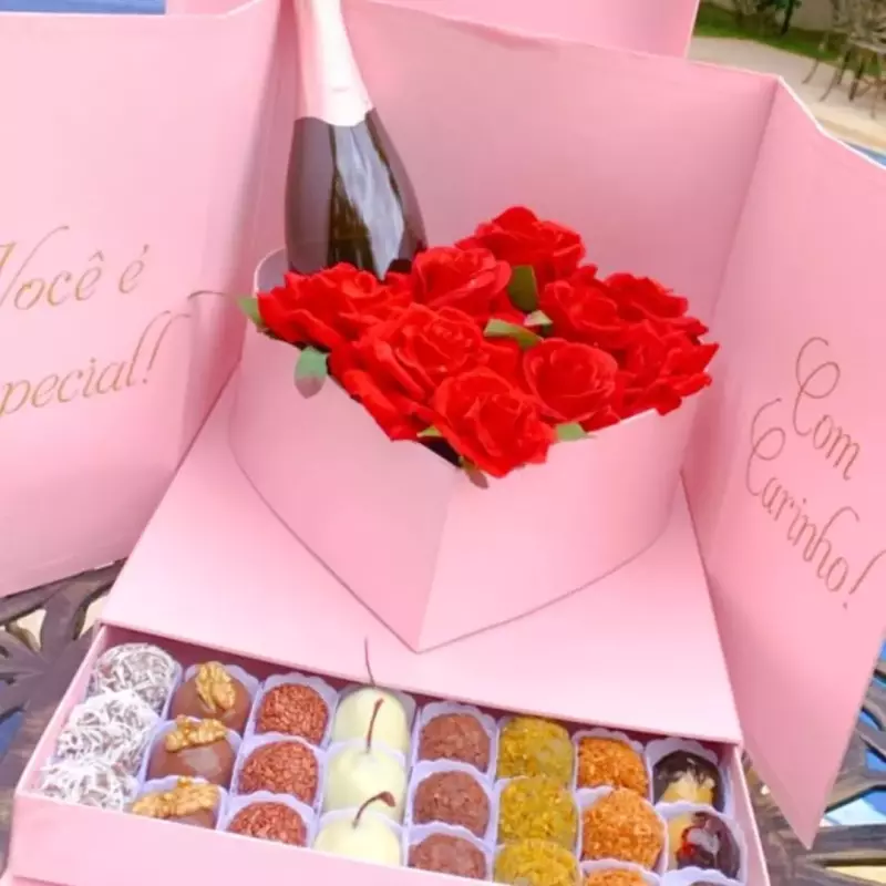 Caixa Surpresa Rosa GG