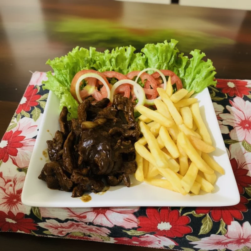FILÉ COM FRITAS