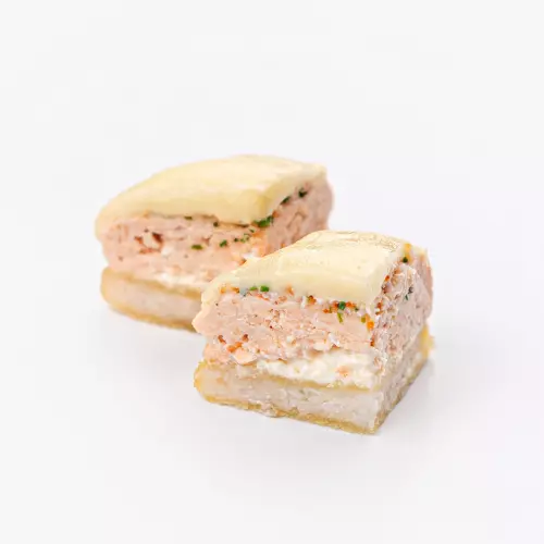 Crunchy saumon cheese