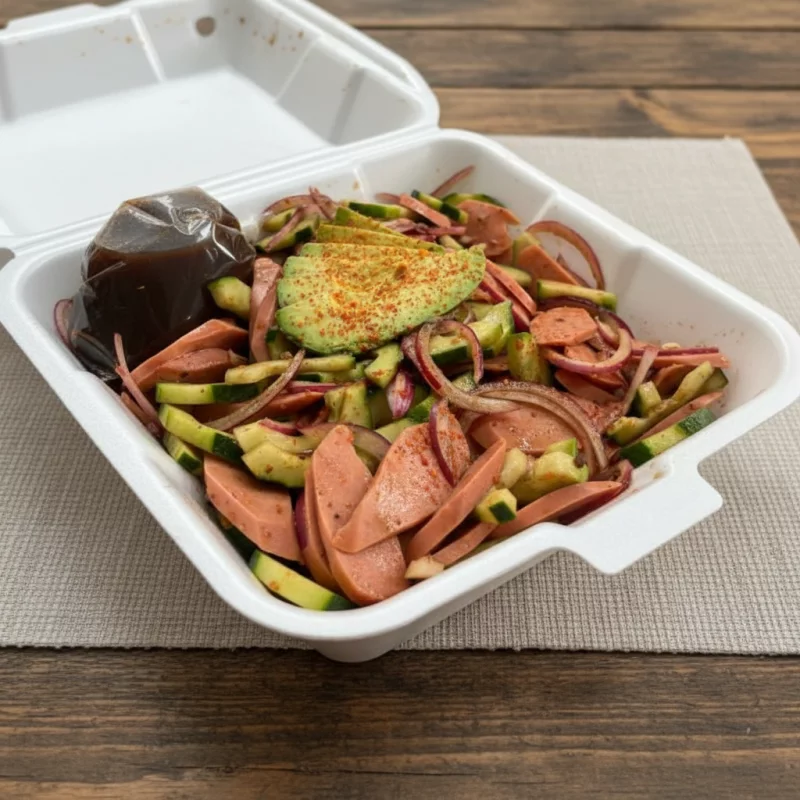 Aguachile de Salchicha