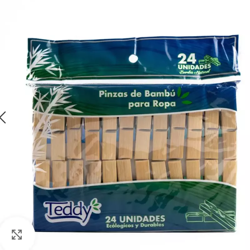 Pinza de ropa bambú
