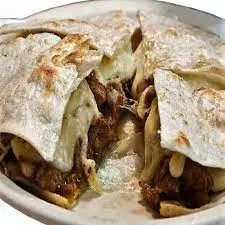 Gringa con carne de bistec