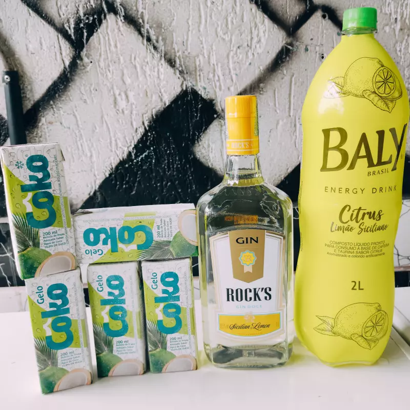 COMBO GIN ROCKS LIMÃO BALY