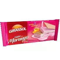 WAFER GIRASSOL MORANGO 60G