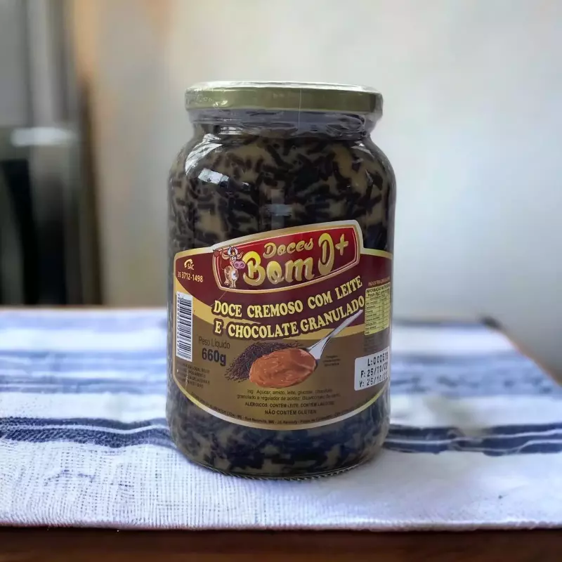 Doce de leite com granulado