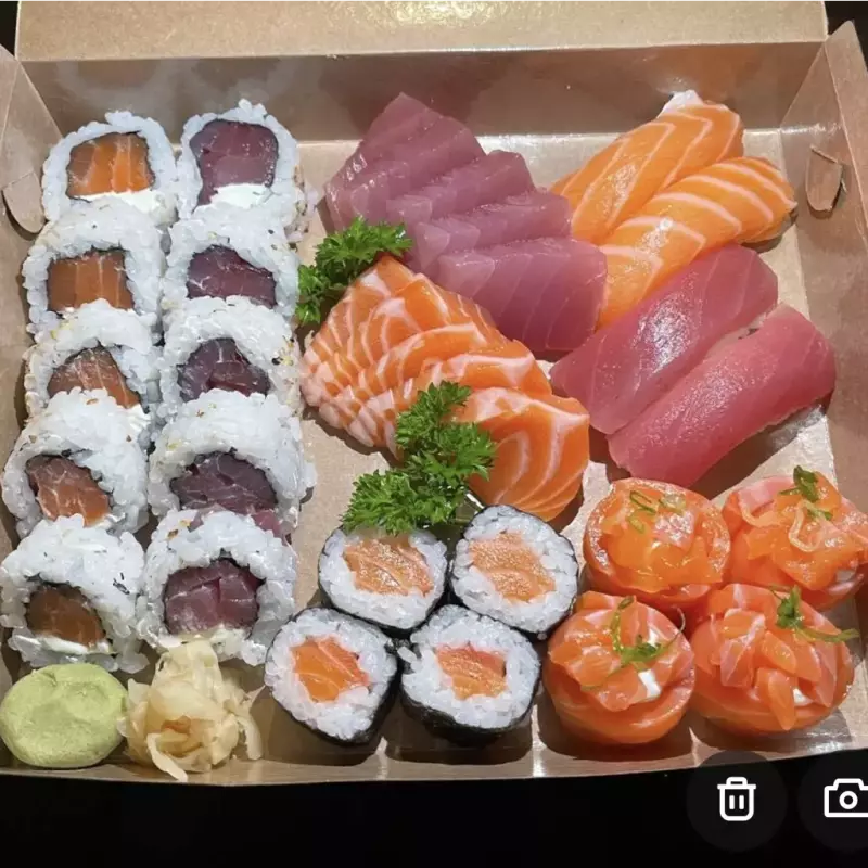 Combinado atum salmao 30 peças