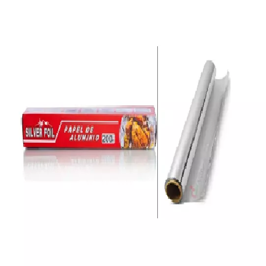 R10310-PAPEL ALUM SILVER FOIL200 PIE