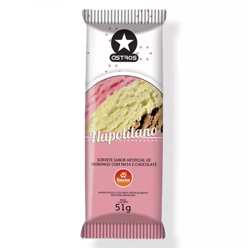 Picolé Astros Napolitano