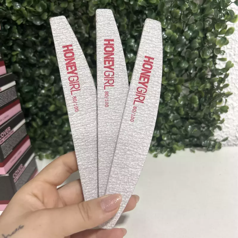 Kit C/3 Lixas Honey Vermelha 80/100