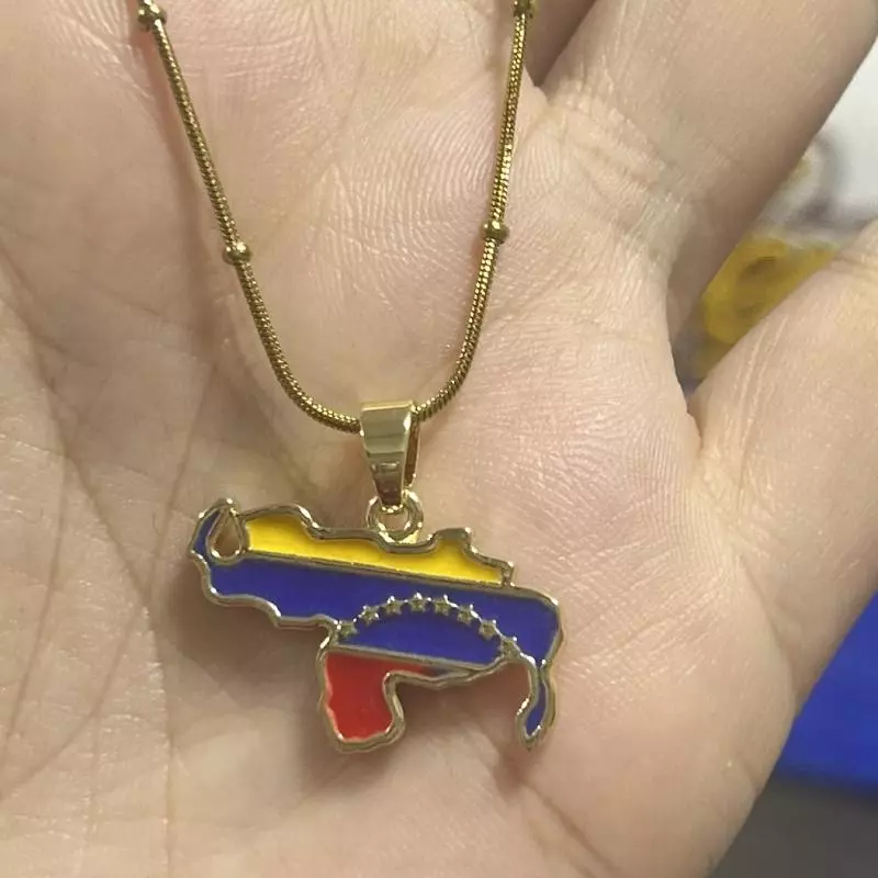 Collar mapa tricolor