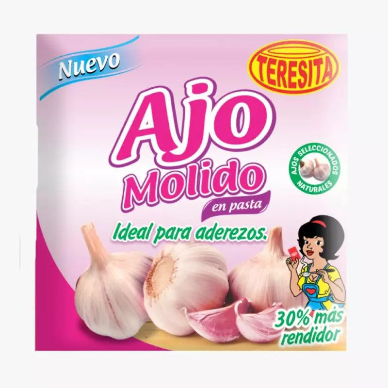 AJO MOLIDO SOBRE TERESITA 24GR