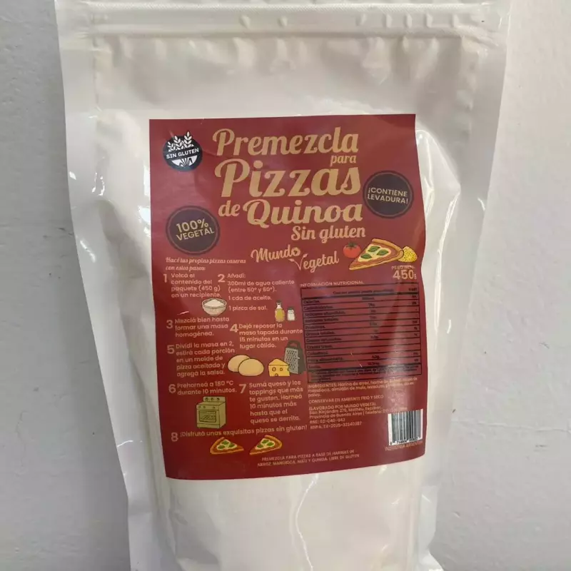Premezcla pizza de quinoa