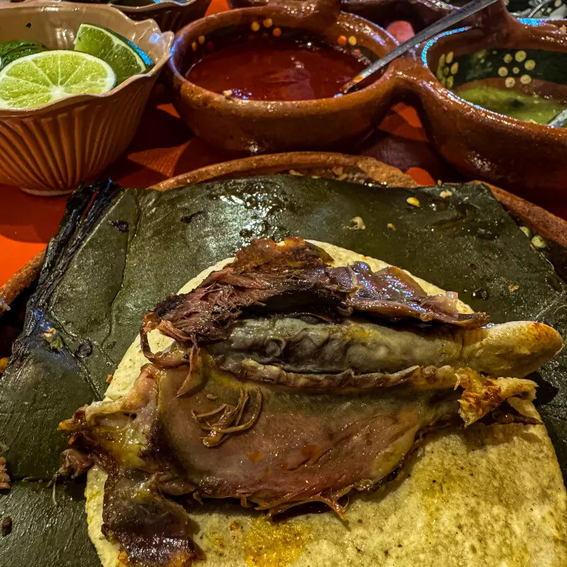 TACO DE BARBACOA CABEZA