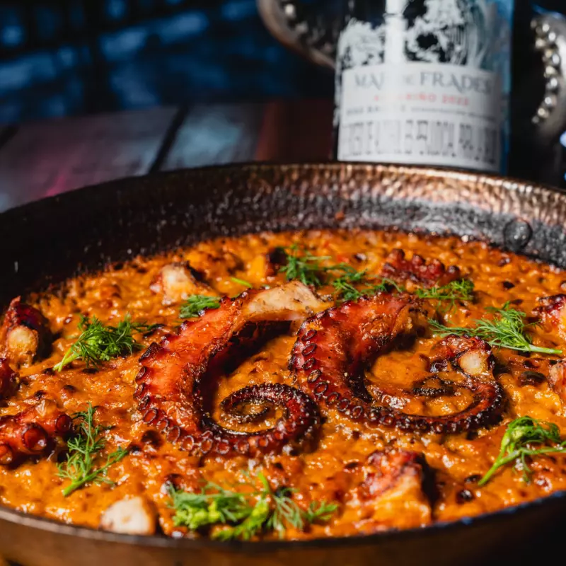 Arroz al Horno con Pulpo