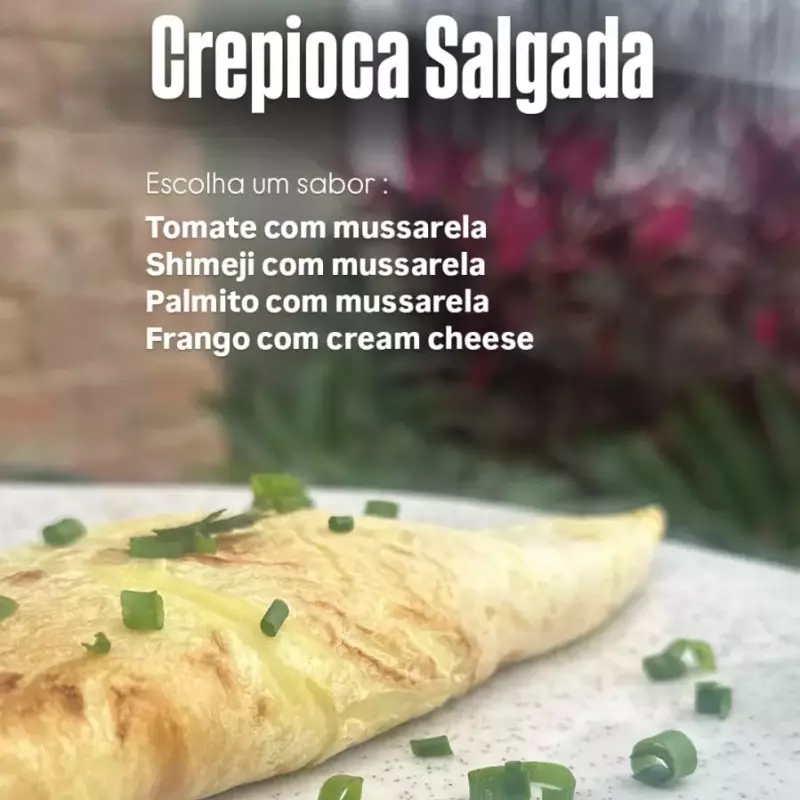 Crepioca de Queijo com Palmito