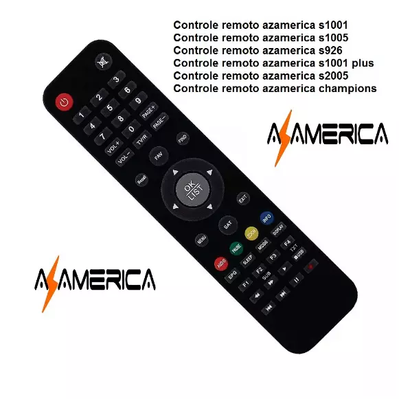 CONTROLE REMOTO P/AZAMERICA KA-2961