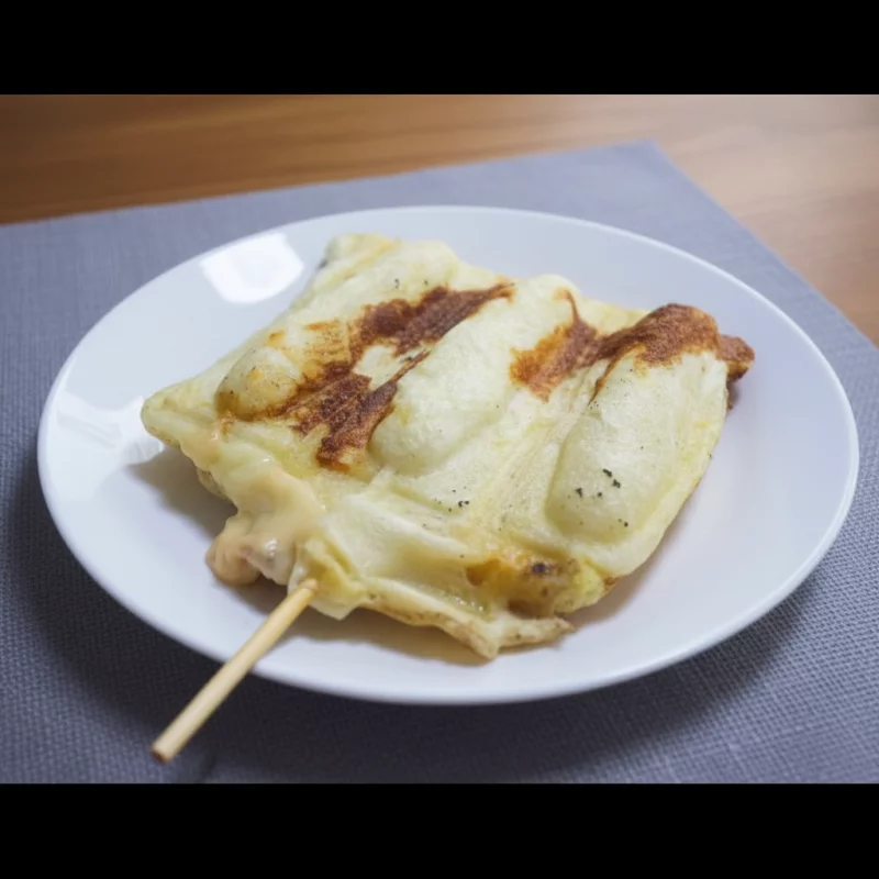 Crepe de frango e cheddar