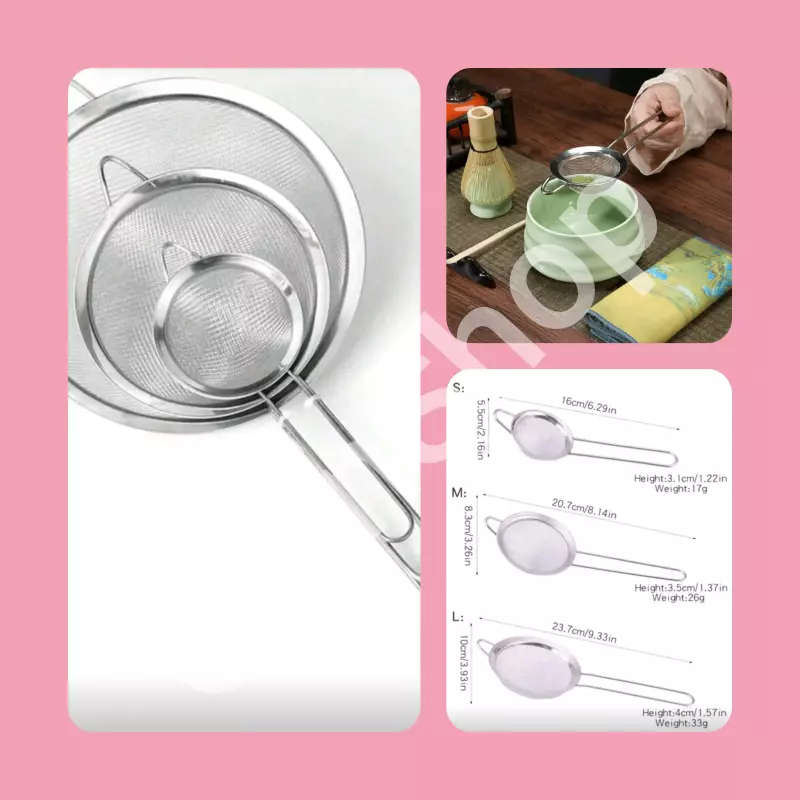 Set de 3 coladores plateados