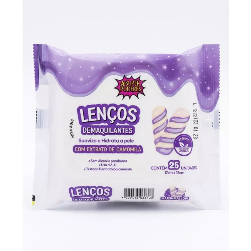 Lenço c/extrato de camomila