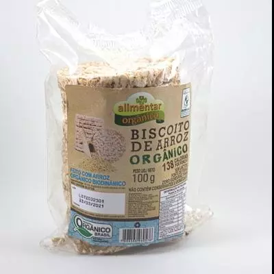 Biscoite de Arroz Orgânico 100g