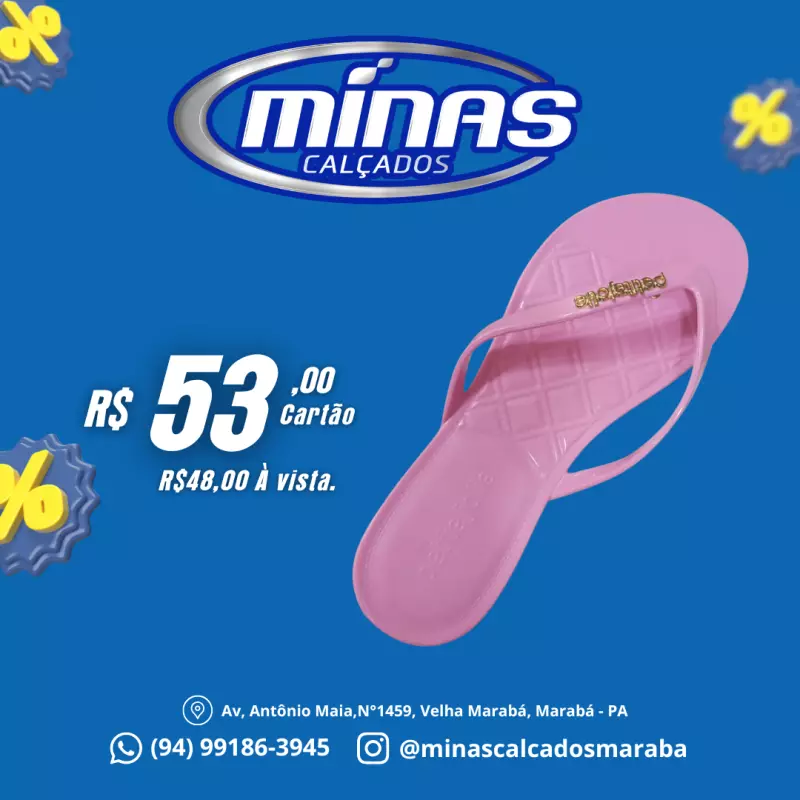 Chinelo ROsa RF:PJ1535