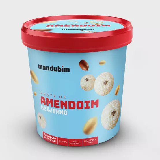 Pasta de Amendoim Beijinho - Mandubim 450g