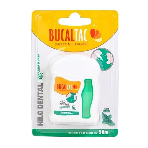 BucalTac Hilo Dental Cera Menta 50