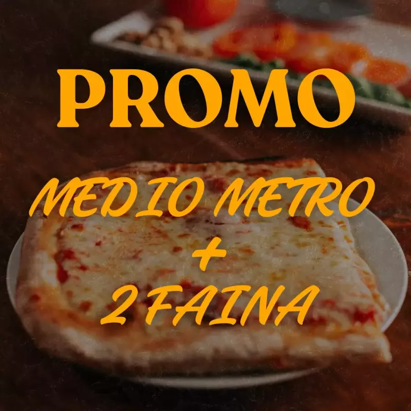 Medio de muzza + 2 faina