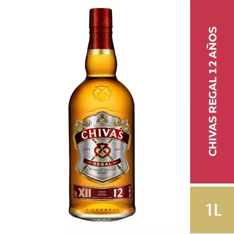 Chivas 12 años Litro 1000ml