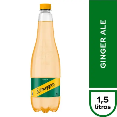 Schweppes ginger ale 1.5 desechable