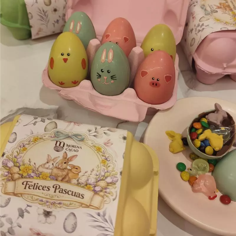 CAJA DE 6 HUEVOS DE PASCUA