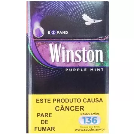 Cigarro Winston Purple Mint Box