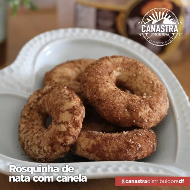Rosquinha de Nata com Canela