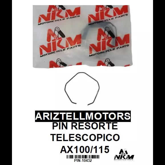 PIN RESORTE TELESCOPICO AX100/115
