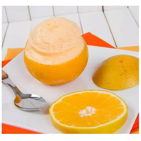 Helado de Naranja en su Cascara
