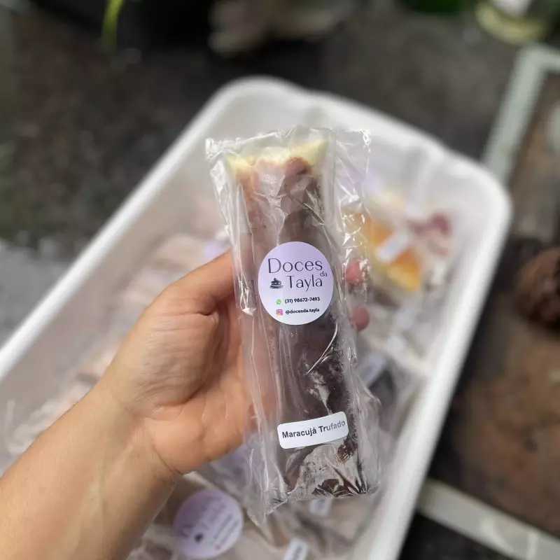 Geladinho trufado de maracujá