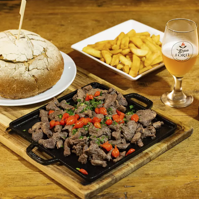 Isca de mignon com Gorgonzola