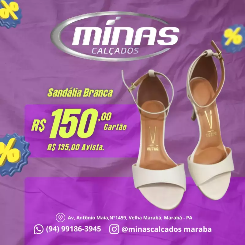 Sandália Branca RF:6524100