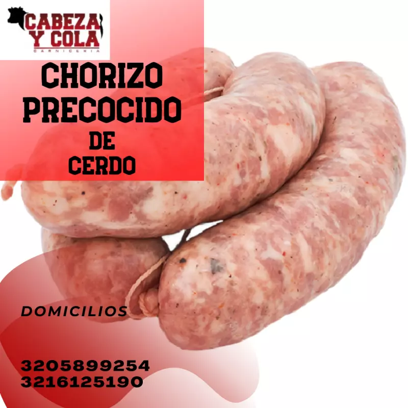 CHORIZO DE CERDO PRECOCIDO