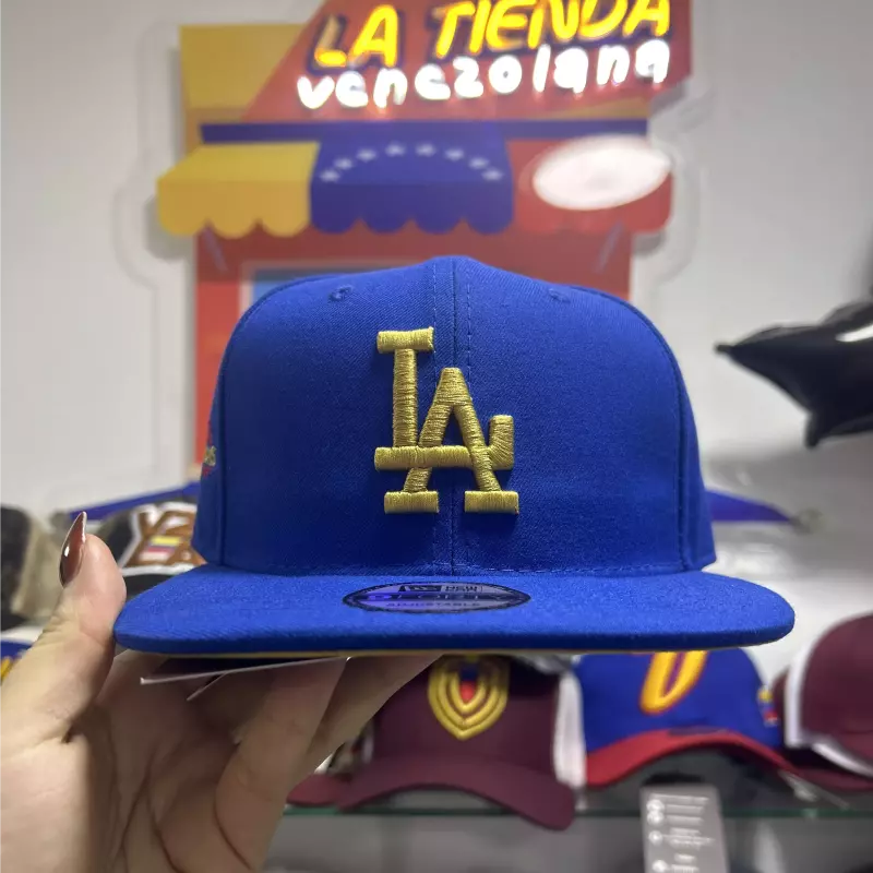 Gorra LA Dodgers azul plana