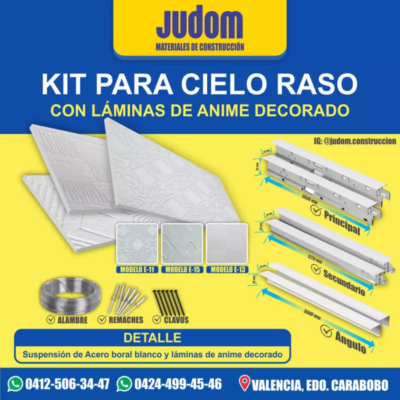 KIT CIELO RASO ANIME DECORADO+BORAL