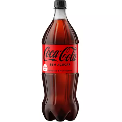 coca cola sem açúcar 1 litro