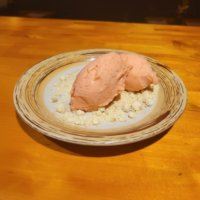 Helado de fresa