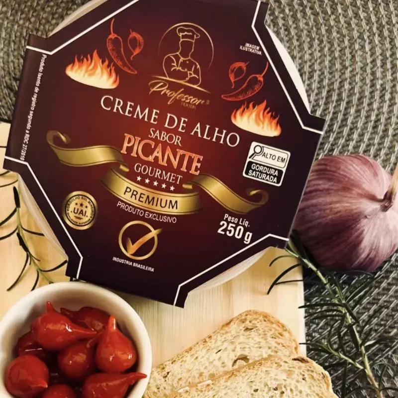 PATÊ DE CREME DE ALHO PICANTE