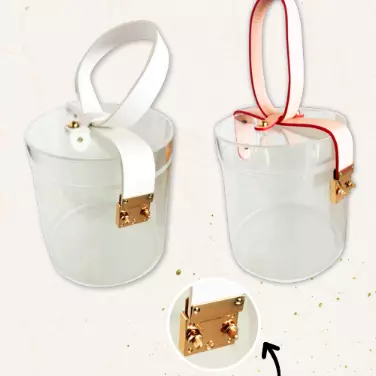 Caja acrilica cilindrica