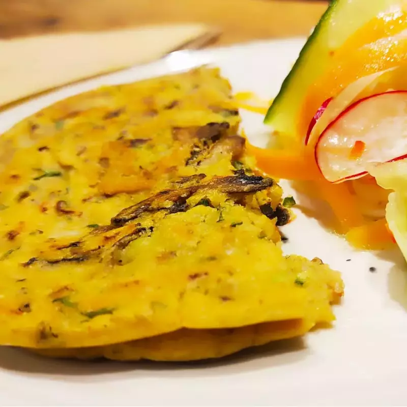 Vegan eggless omelet