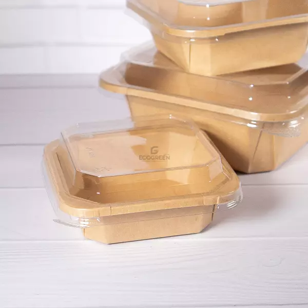 Octagonal Kraft tapa PET ECOGREEN