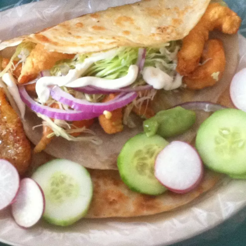 Taco de Harina de Camaron