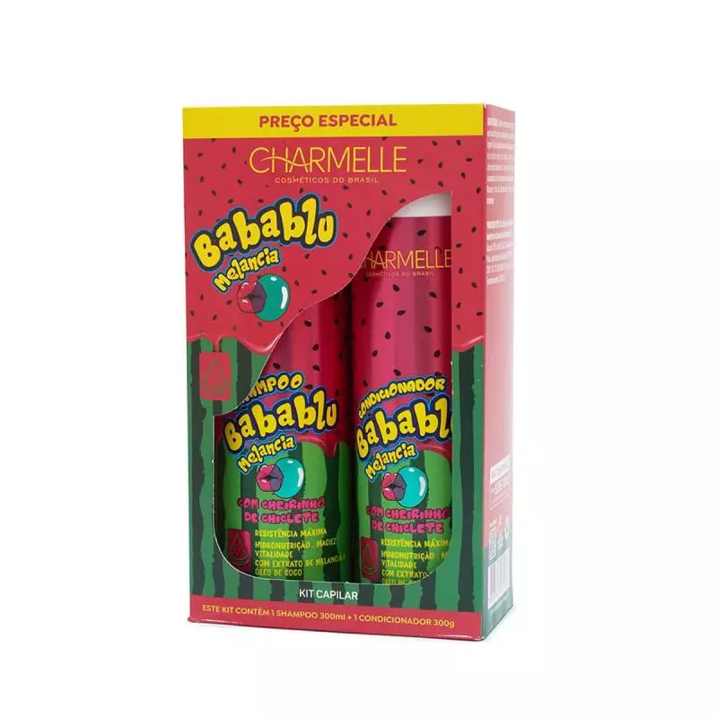 Kit 2x1 babablu melancia charmelle