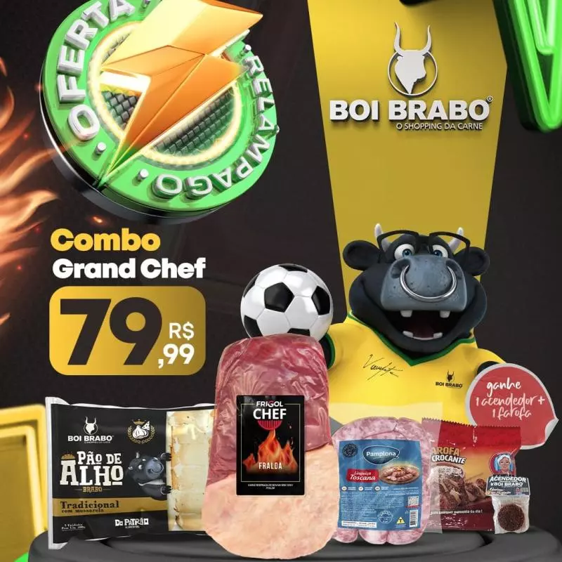 COMBO RELÂMPAGO FRALDA GRAND CHEF